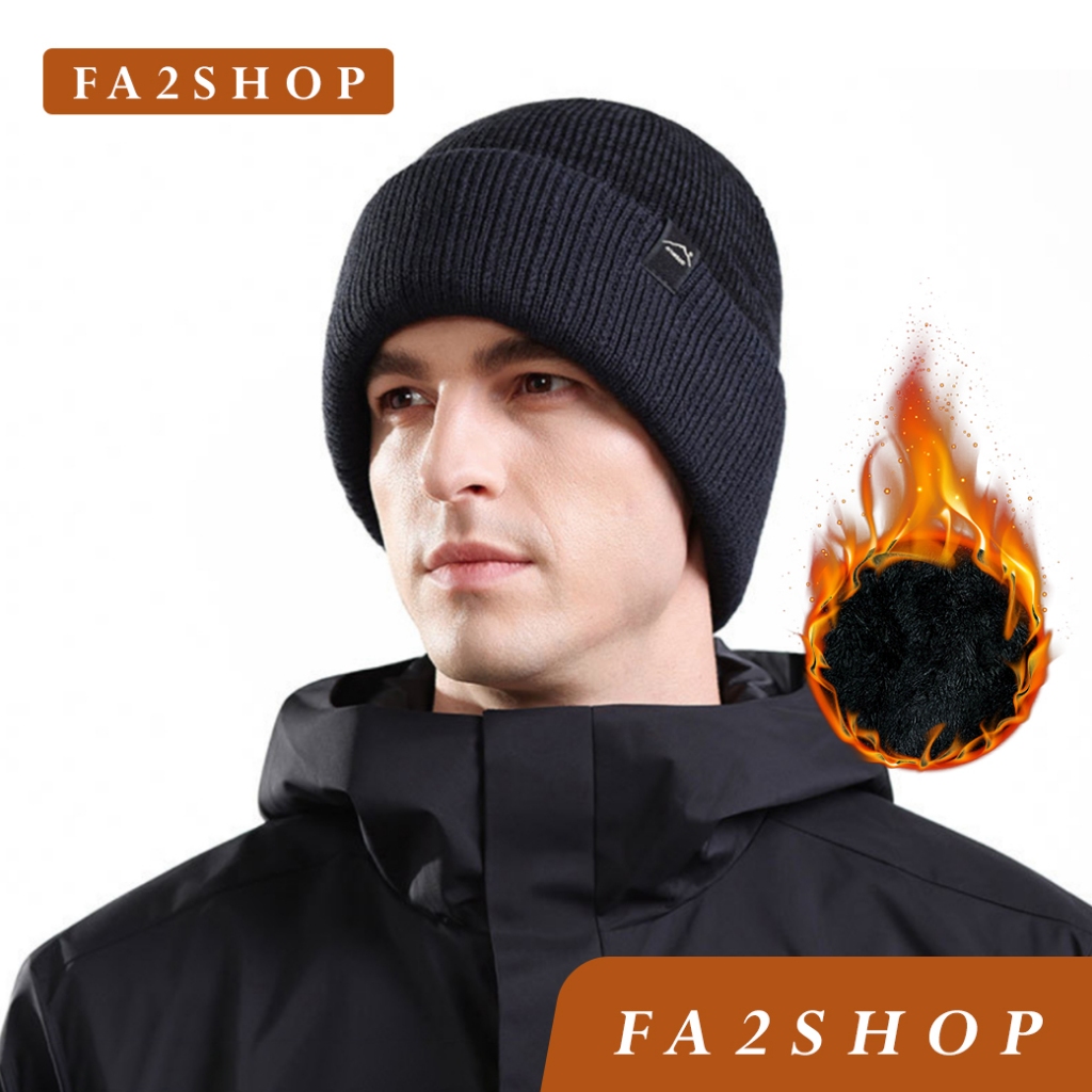 [Express Delivery-Bangkok] FA2SHOP Model CK52 Mũ beanie len len len len