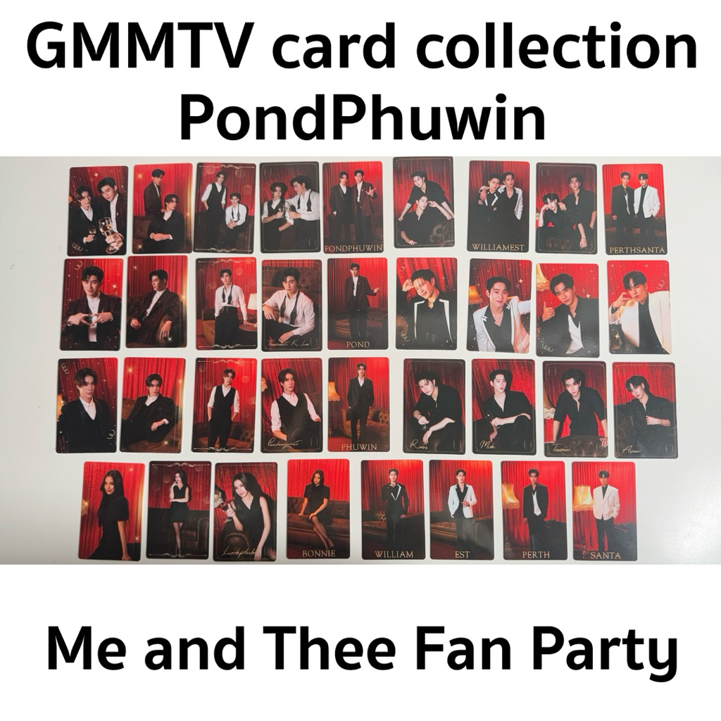 PPW | GMMTV Card Pound Phuwin From Me and Thee Fan Party William S Perth Santa Bonnie