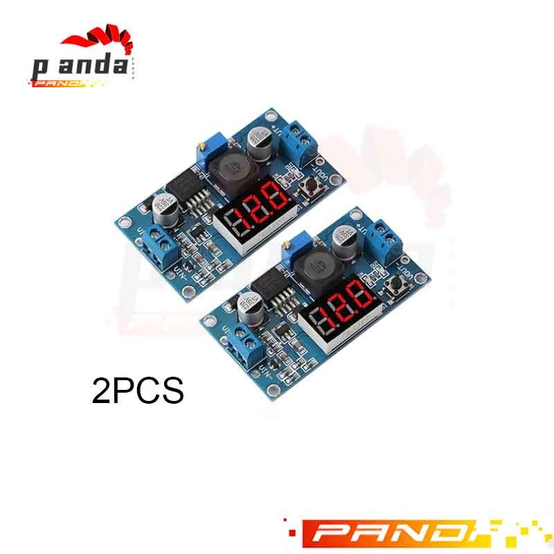 2 Chiếc Màn Hình LED LM2596 Buck Converter-DC Sang Cắm Điện Áp 4-40V 1.25-37V