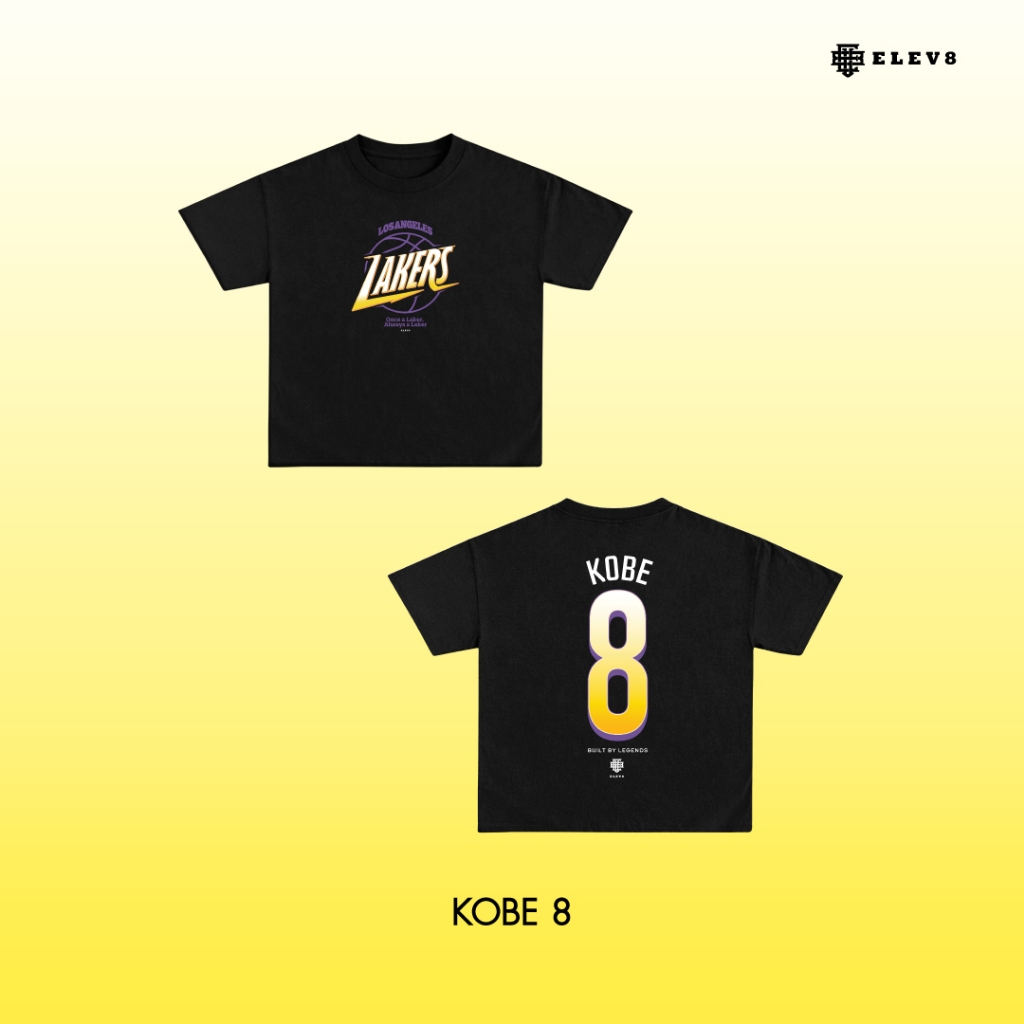 Elev8 Slam (Áo thun ngoại cỡ): TÙY CHỈNH LEGACY (PHIÊN BẢN TÊN FIX): KOBE 8