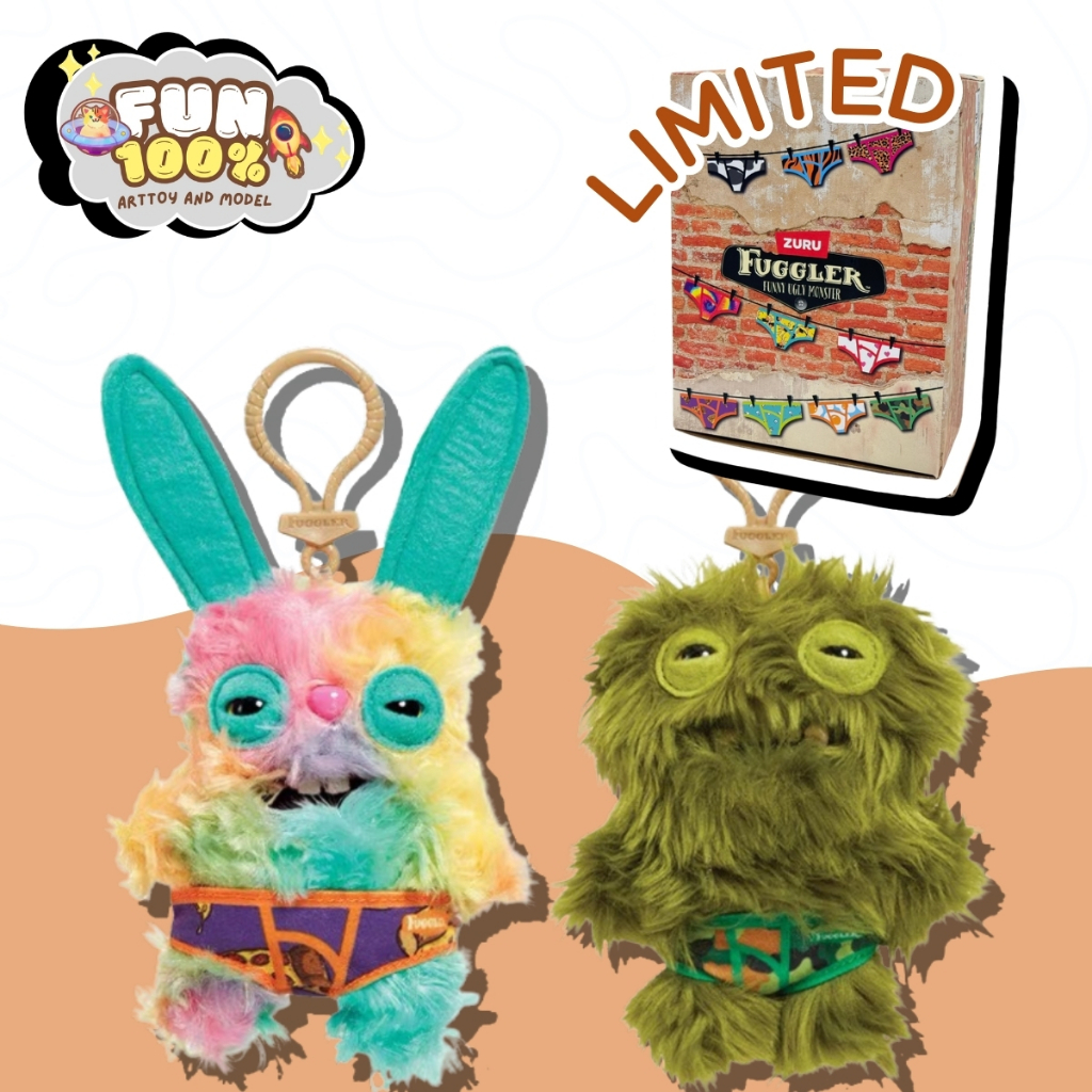 ️ LIMITED ️ FUGGLER Funny Ugly Monster Móc khóa Series 4 bí ngô Giao hàng nhanh nhất