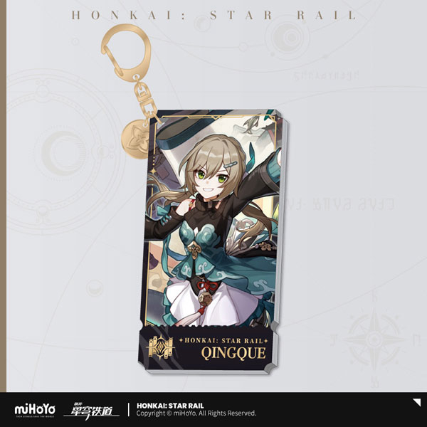 Honkai: Star Rail - Chân dung nhân vật Acrylic Móc chìa khóa Erudition Qingque