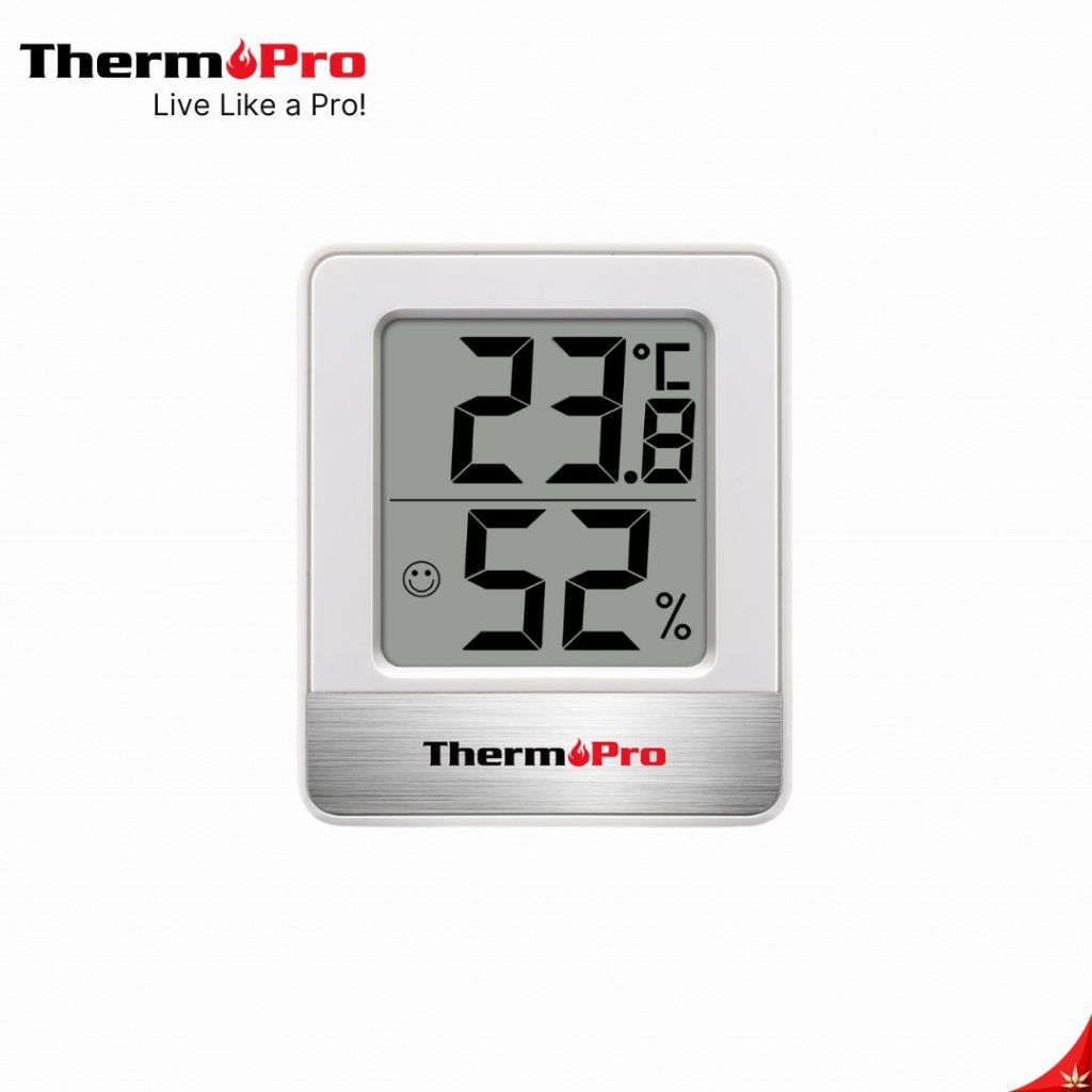Máy đo nhiệt độ và độ ẩm kỹ thuật số ThermoPro TP-49 cho mẫu sử dụng trong nhà TP-49 [Trắng]