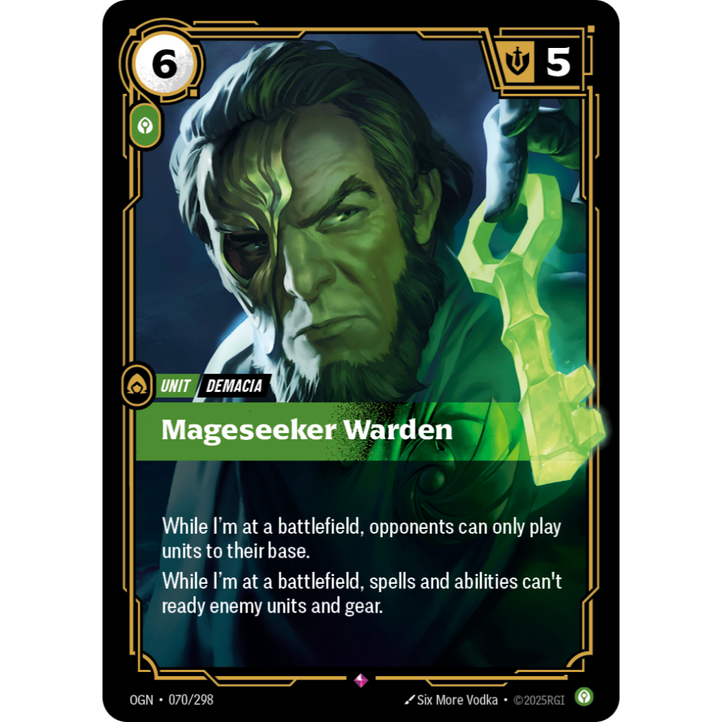 RiftBound OGN 070 / 298 Mageseeker Warden (Giấy bạc)