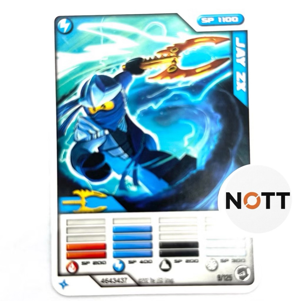 Thẻ chiến đấu Lego Ninjago / Thẻ giao dịch Jay ZX 9 / 125