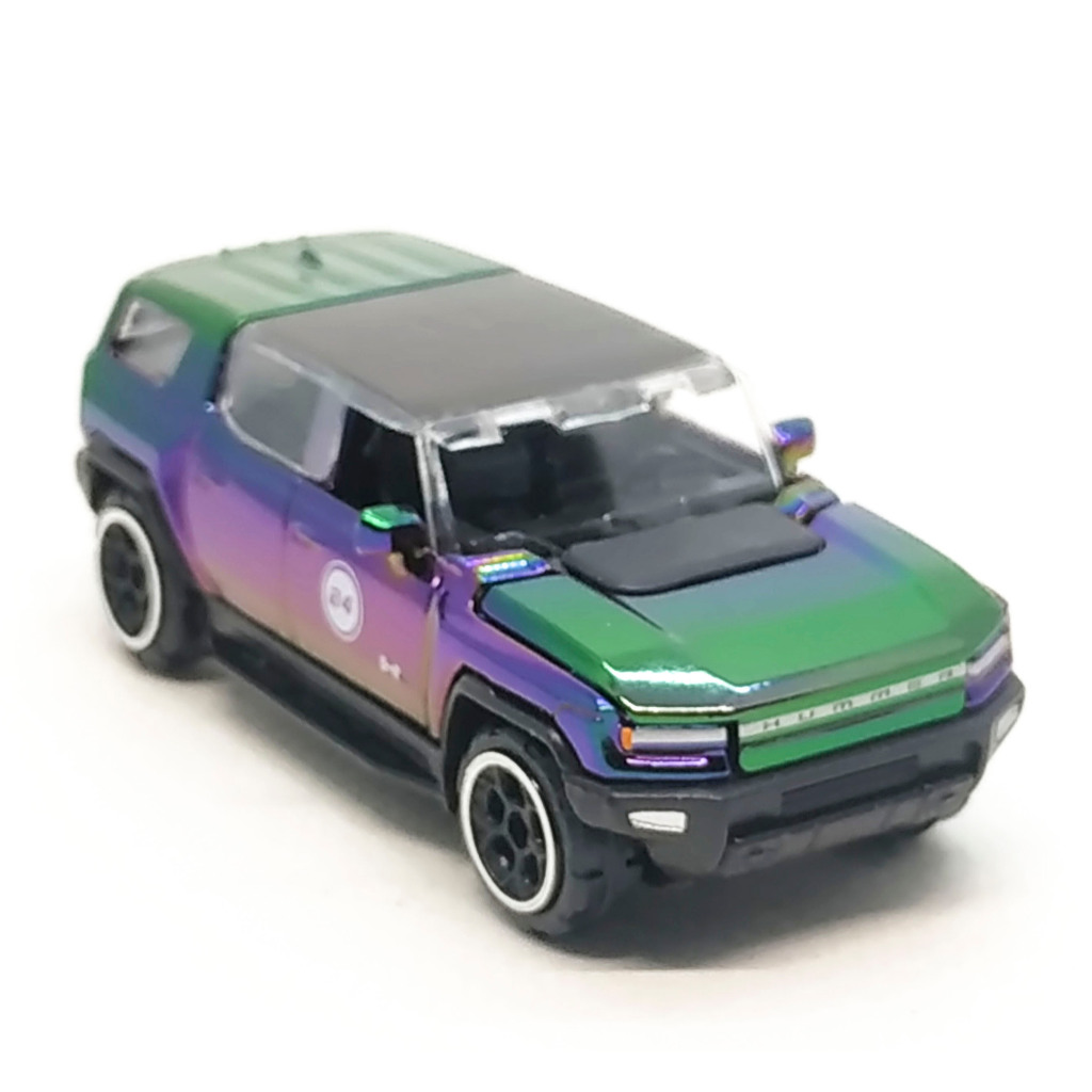 Bộ sưu tập Majorette Hummer GMC EV-2024 Màu Chrome Cân xanh 1 / 70 (8 cm) Không có gói