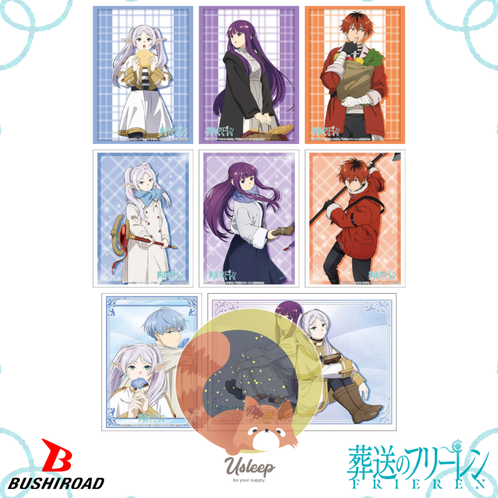 Bộ sưu tập tay áo Bushiroad HG Sousou no Frieren: Frieren, Fern, Stark, Mimic, Ubel, Serie