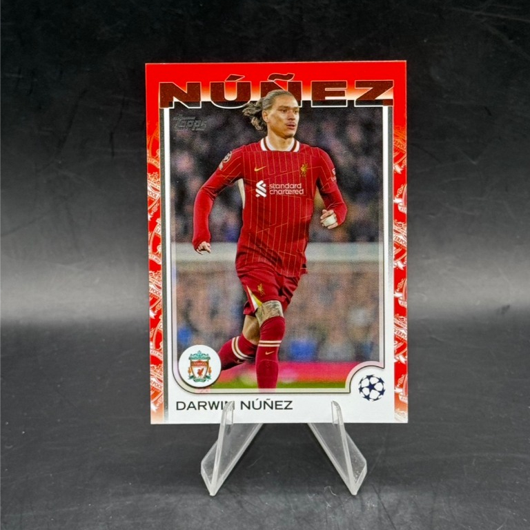 Darwin Núñez - 2024-25 Topps UEFA Club Competitions - 89 Red Parallel - Liverpool FC