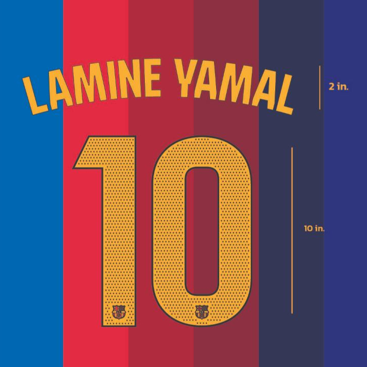 Câu lạc bộ Bacelona FONT 2026 / 27 Màu vàng sân nhà cho LALIGA Tây Ban Nha