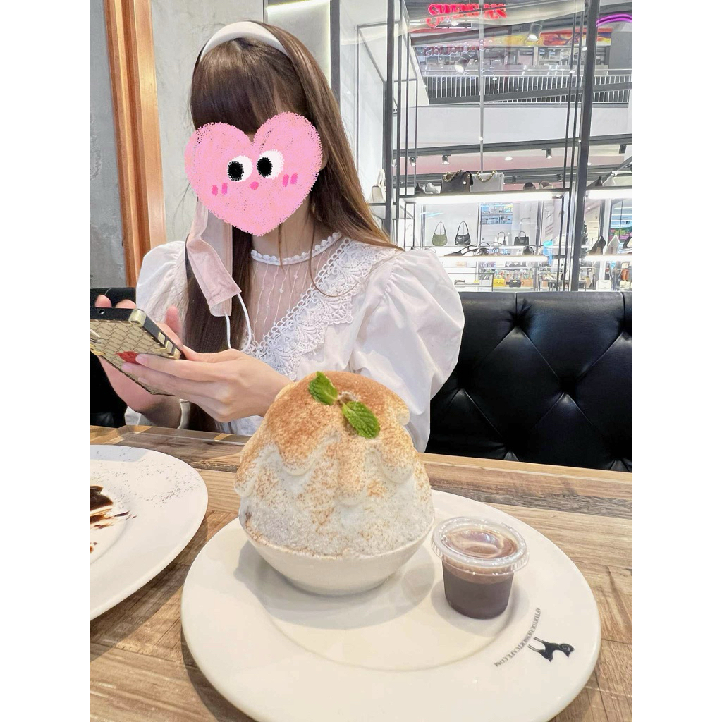Chuyển tiếp Áo Crop Top nhập khẩu với tay áo bong bóng dễ thương Phong cách Linara