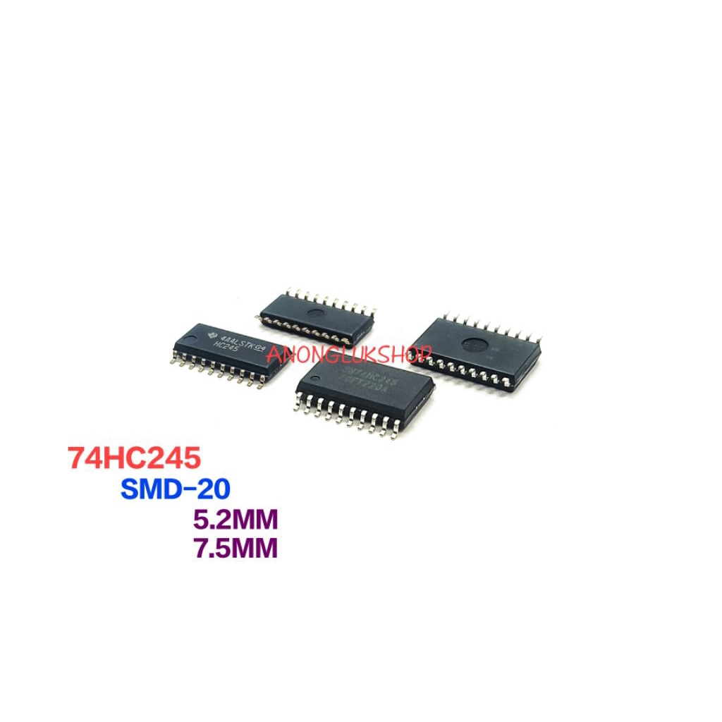 1 Bộ SMD-20 74HC245 SN74HC245 HC245 Bộ thu phát xe buýt hình bát giác với đầu ra 3 trạng thái 74245 