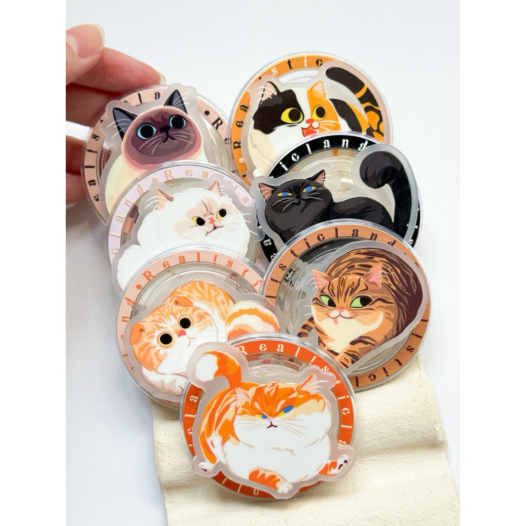 Giá đỡ điện thoại di động Macsafe Fat Cat Kick ~ Realisticland