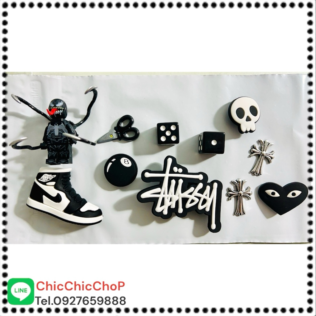 Bộ Quyến Rũ Giày NLEG Có Lỗ Bao Gồm Một Phổ Biến ️ Hot hit Dice ball8 Stuss Dây Đeo Việt Nam Cube le