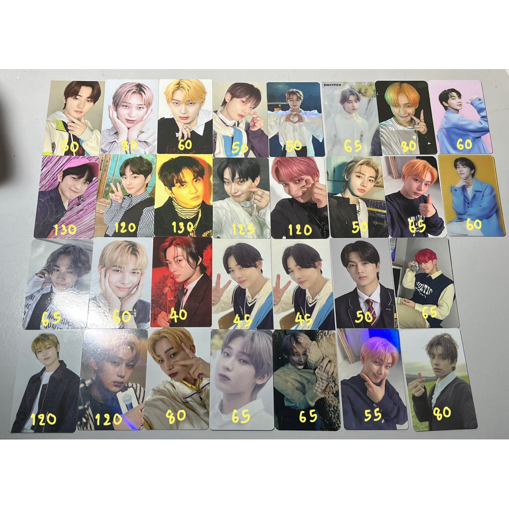 Thẻ Enhypen Son-U Niki Jongwon Songhun Jay Jake Hesung