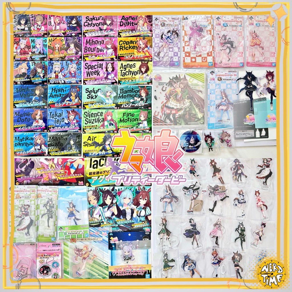 [Hơn cả trong bức ảnh] Standee Horse Girl Uma muume Pretty Derby Rice shower Gold ship Mcqueen Tokai