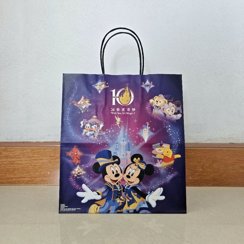 Túi Giấy disneyland hongkong Kỷ Niệm 10 Năm Từ Cửa Hàng%