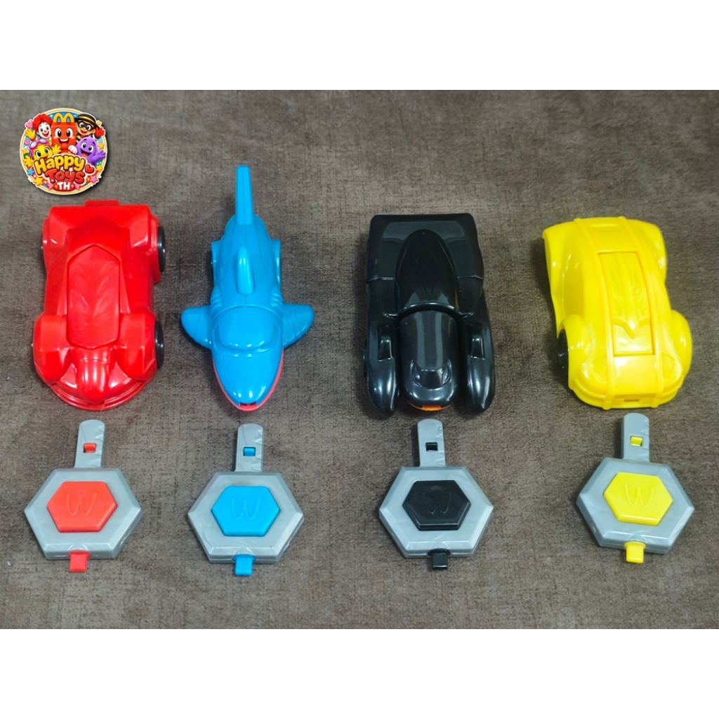 [Bộ 4 loại hoàn chỉnh]​ McDonald 's Happy Meal Racing Turbo Cars Năm 2007​ Đồ chơi Mac sưu tập xe cũ