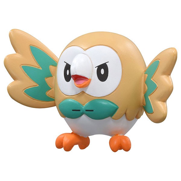 [Mới] Hộp Không Đẹp Pokemon Moncolle Monster Collection Rowlet Hình Takara Tomy