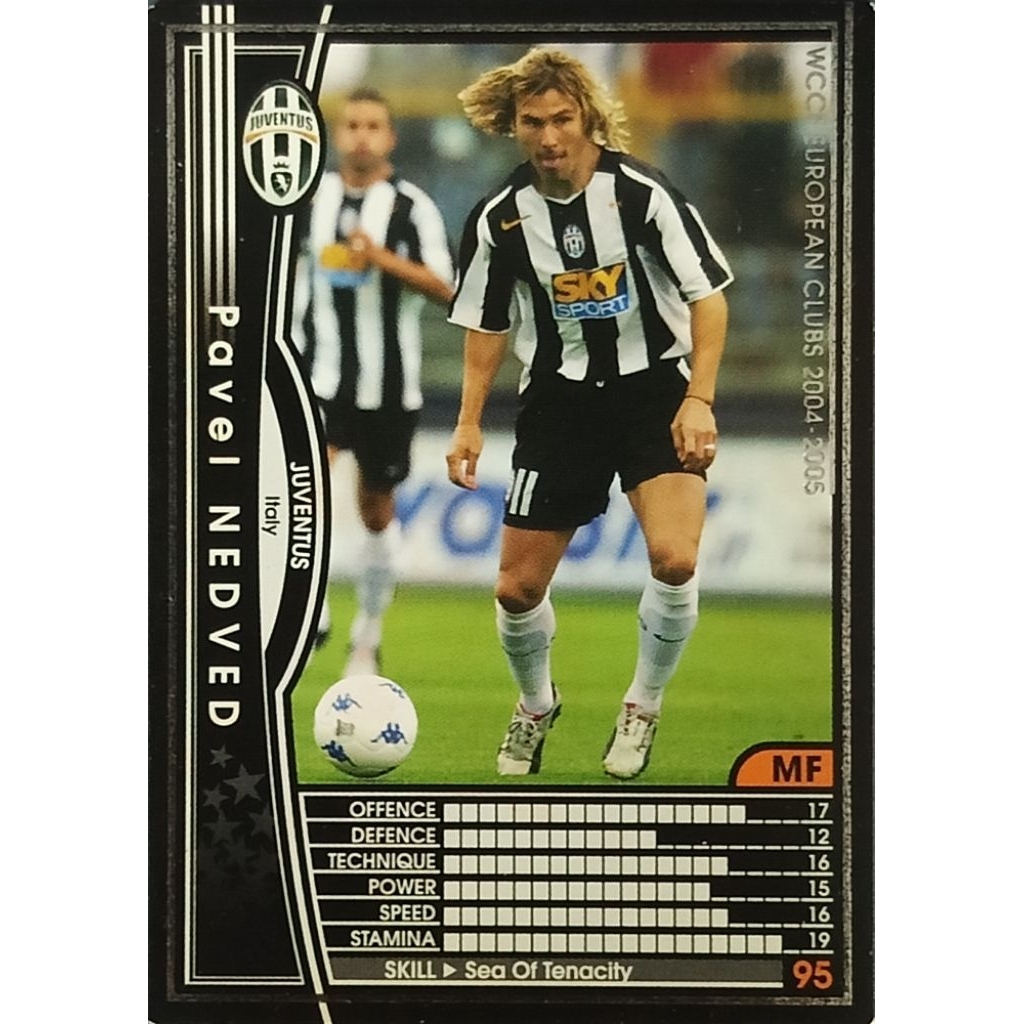Thẻ wccf Bóng đá Paul Nedved Juventus 2004 - 2005