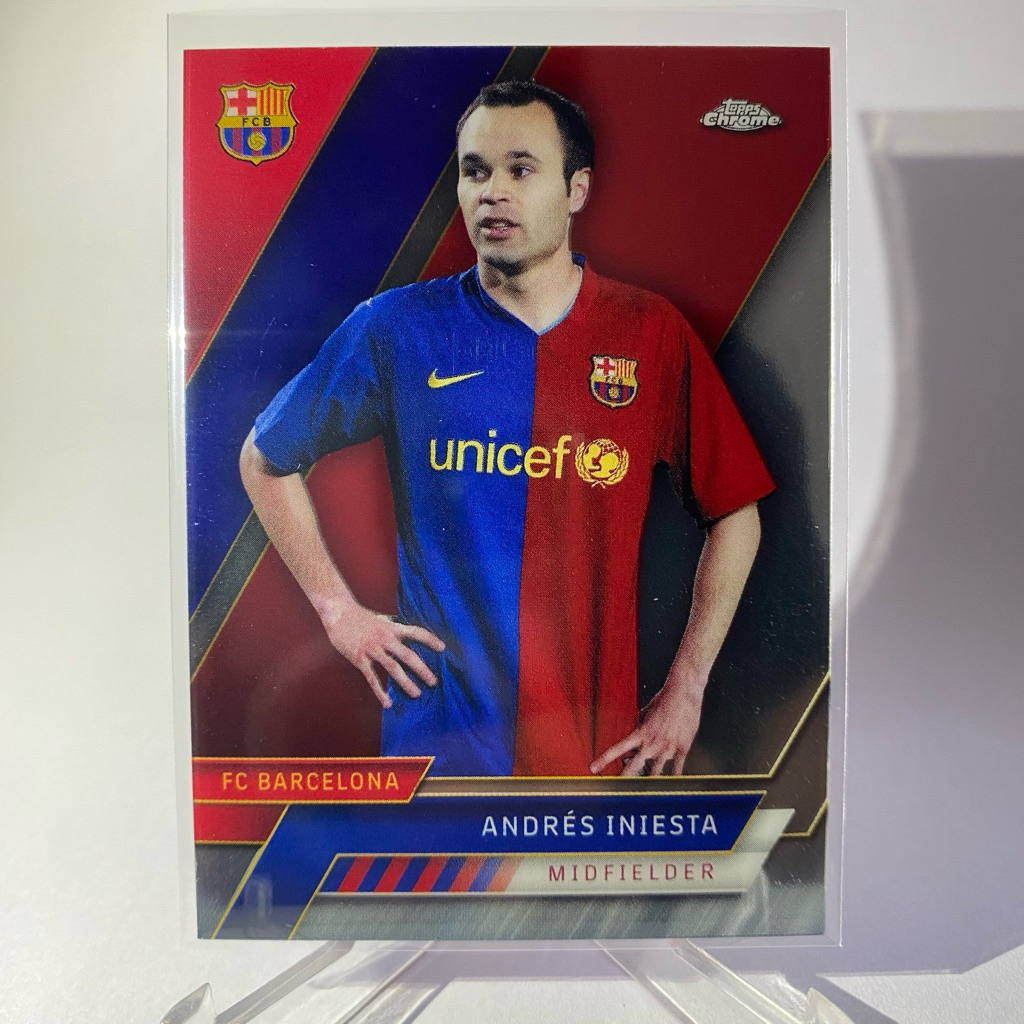 ANDRES INIESTA BARCELONA TOPPS CHROME 2023 Số. 43