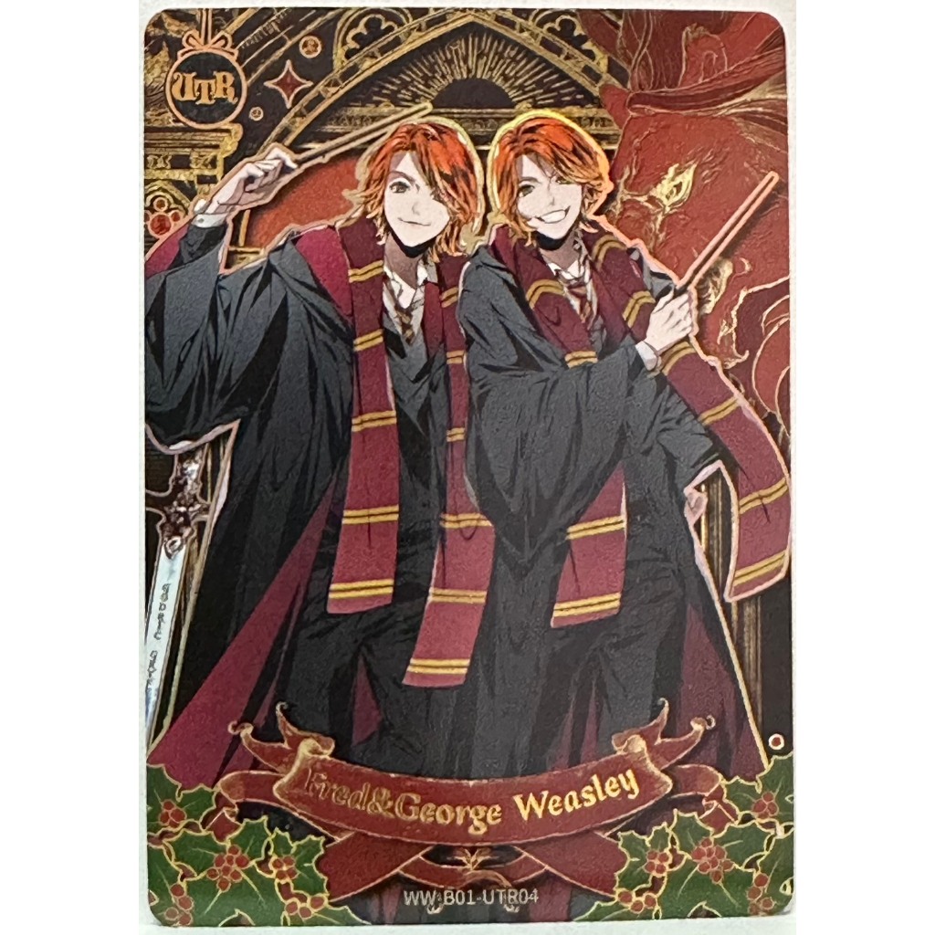 Thẻ Harry Potter Fred & George Weasley Phiên bản đặc biệt Kayou WW-B01-UTR04 UTR Phong cách Anime và
