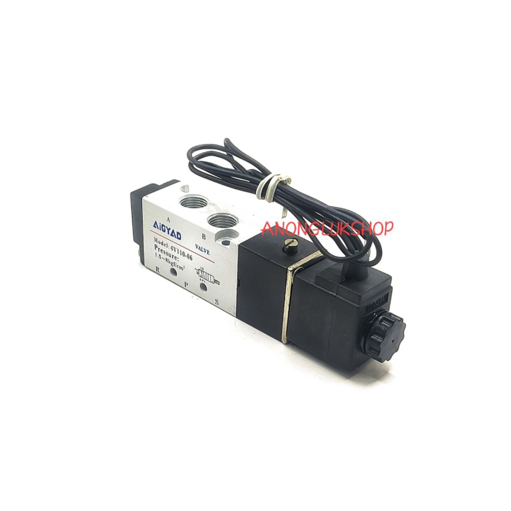 1 Cái 4V110-06 Cuộn Dây Điện Từ Không Khí Nhỏ 4V110 4V110-06 220VAC Đơn 6 Mm Lỗ