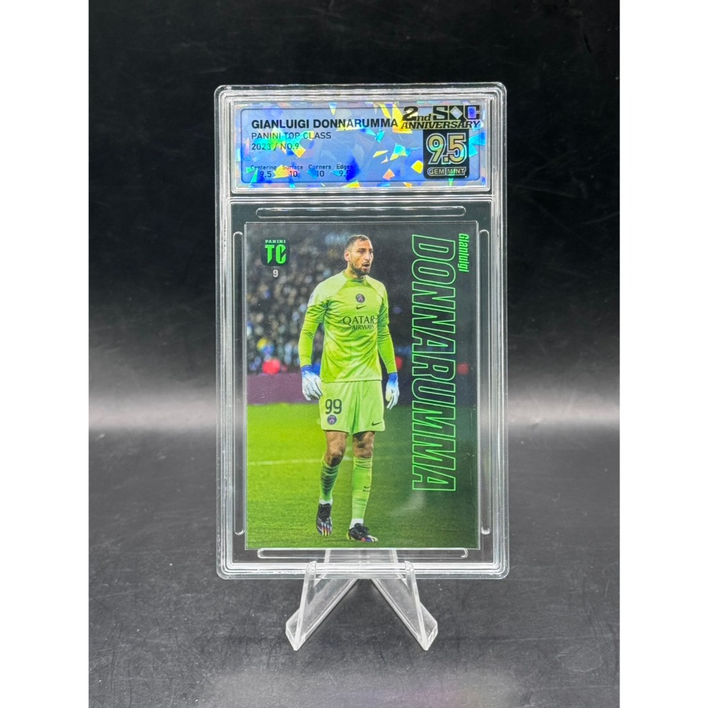 Gianluigi Donnarumma - 2023 Panini Top Class - 9 - SQC 9.5 Đá Quý Bạc Hà