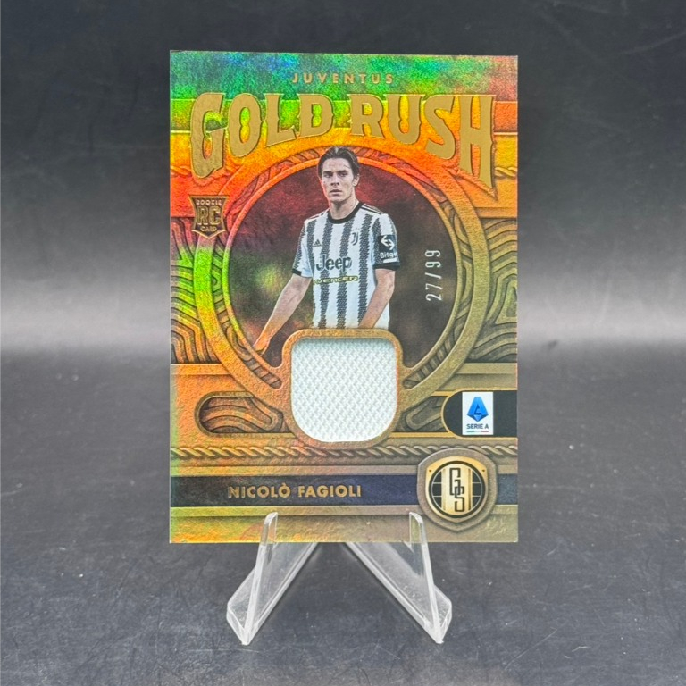 2022-23 Panini Chronicles Vàng Tiêu Chuẩn Rush Nicolò Fagioli Jersey Relic 27 / 99 Juventus RC RARE 