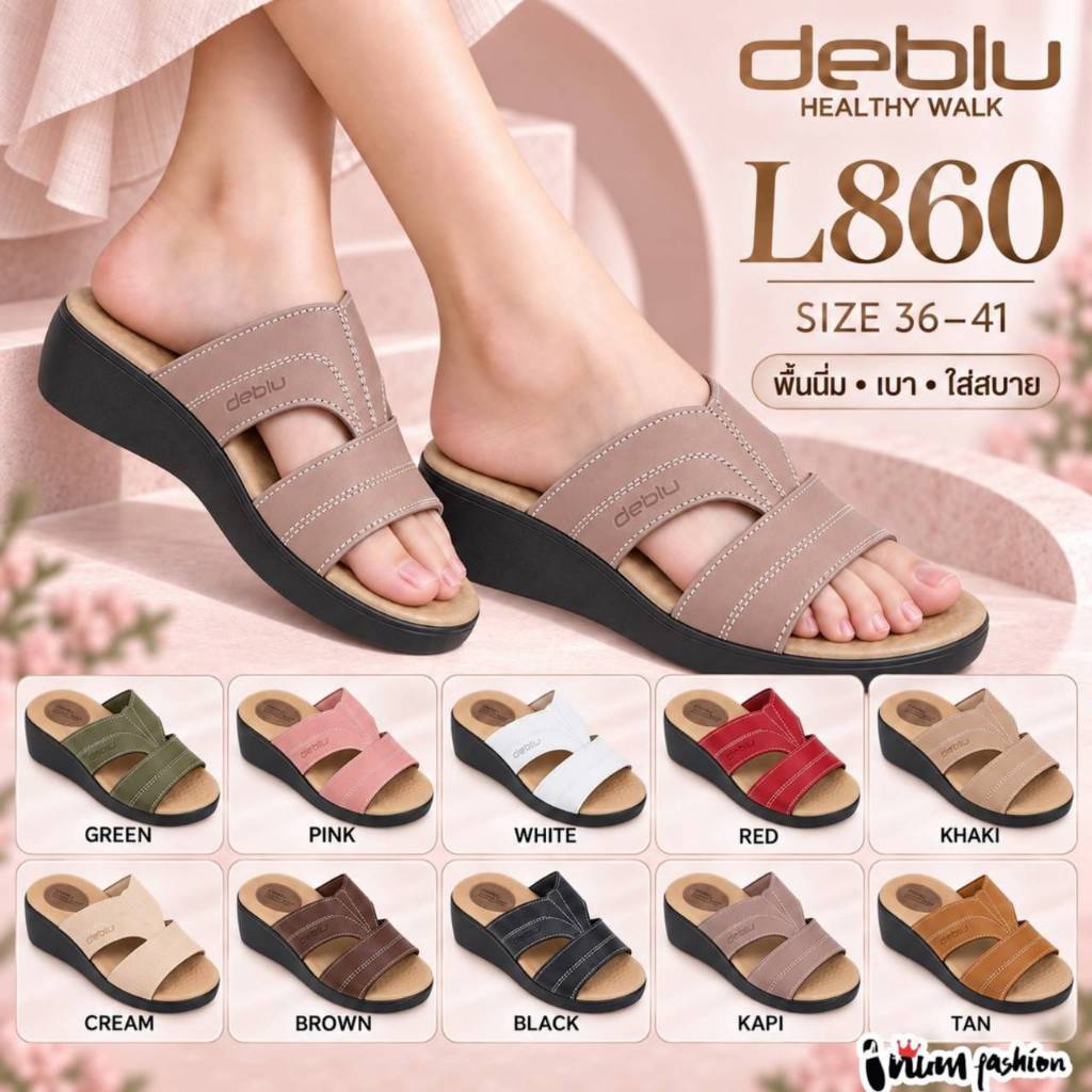 Giày NFshoes rẻ nhất Dép Deblu De Blue Health Model L860 Đế Mềm Nhẹ Thoải Mái Khi Mặc Size 36-41