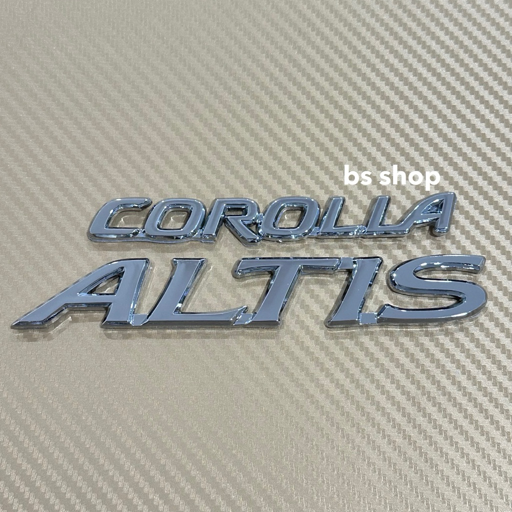 Logo corolla + ALTIS gắn vào phía sau Toyota ALTIS mỗi mảnh