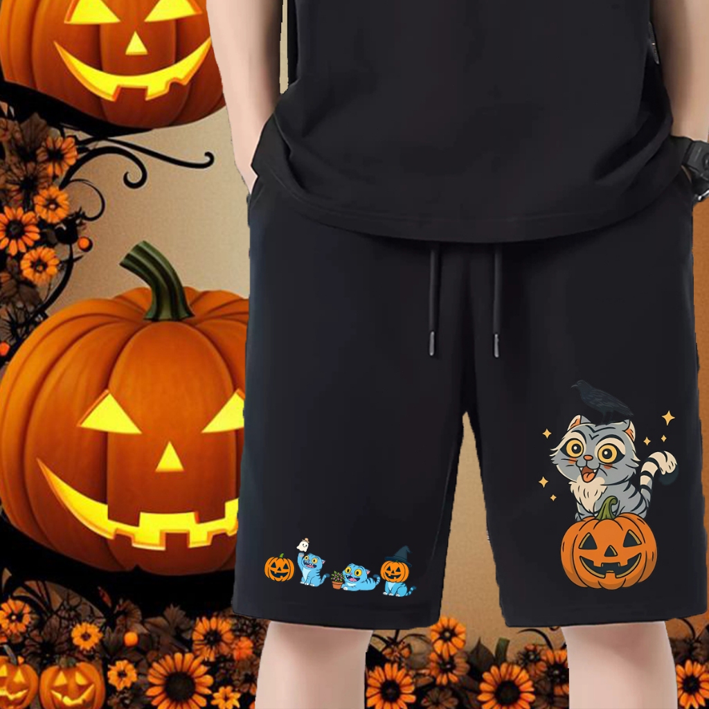 Halloween Baju KPop Demon Hunters Quần short Kpop Demon Hunters Family tiger