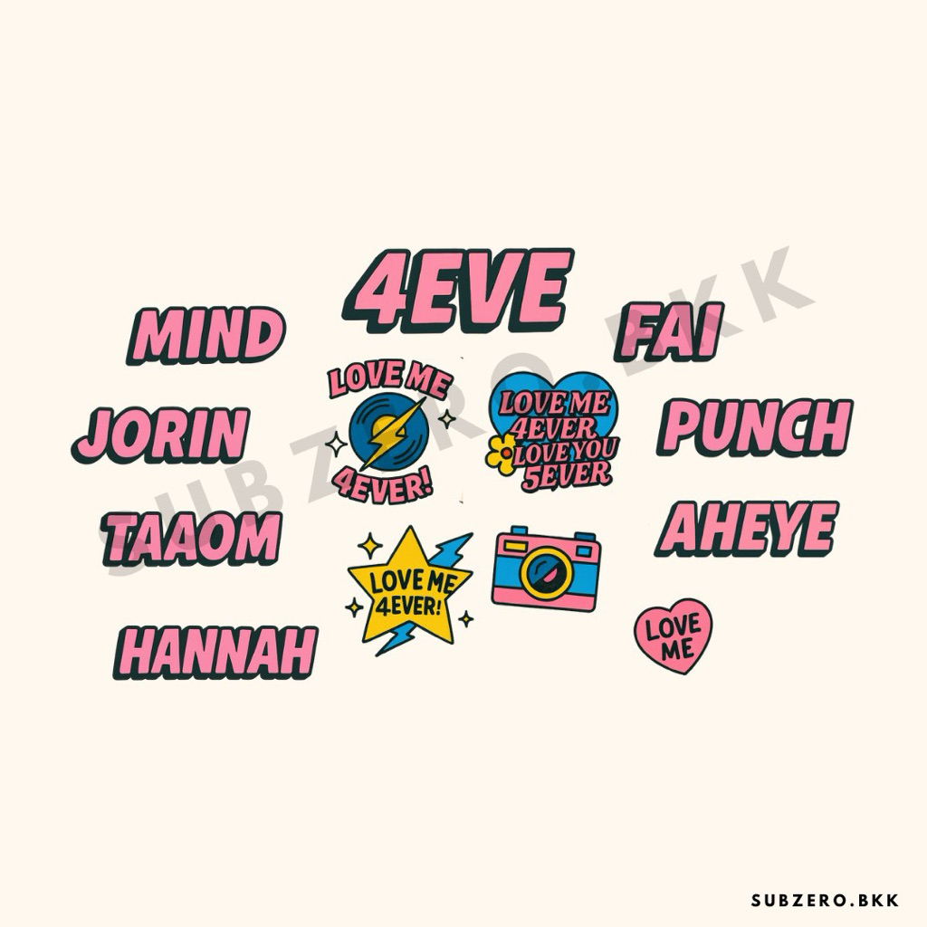 Hình xăm buổi hòa nhạc 4EVE (Hình xăm 4EVE)