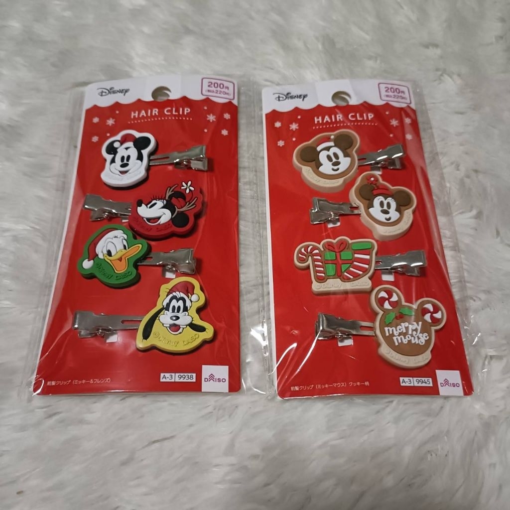 Kẹp tóc chuột Mickey Giáng sinh Ver. Minnie Donald Guffy
