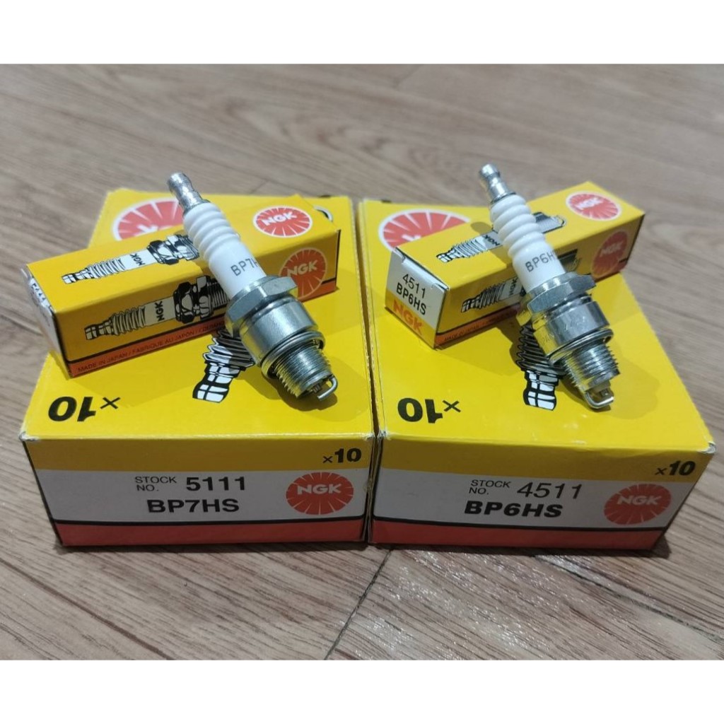 Bugi NGK BP6HS / BP7HS Chủ đề ngắn 2 thì cho RC80 RC100 RC110 Y100 RXS SPINTE TUXEDO