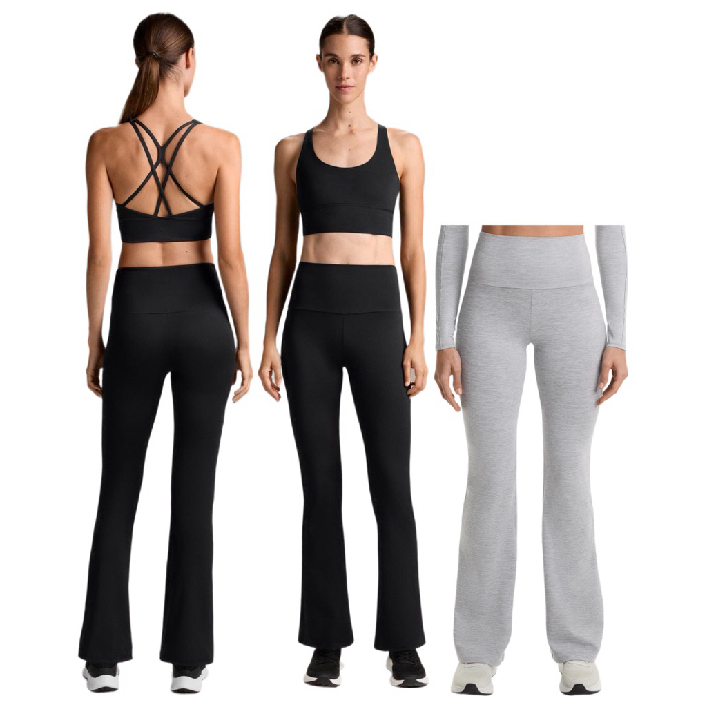 Oysho super high rise comfortlux loe quần legging loe eo hình dáng đẹp