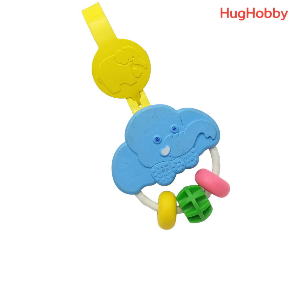 [2nd Hand * Old Condition] Old Work In 1983 Fisher-Price One Ring Circus 619 Elephant Shaker Toy Pro