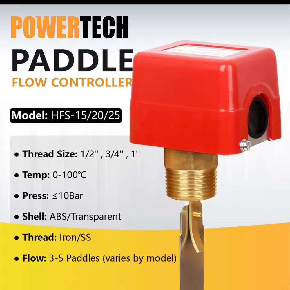 Công tắc lưu lượng Mái chèo Bay bằng đồng thau Phát hiện chỉ HFS-25 HFS-20 HFS-15