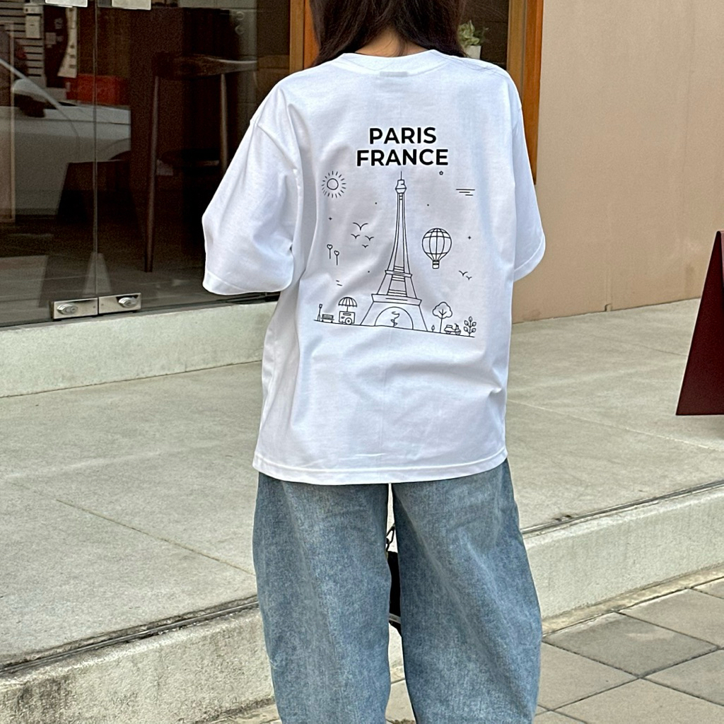Myyoungs-Paris France (oversized) Áo thun oversized
