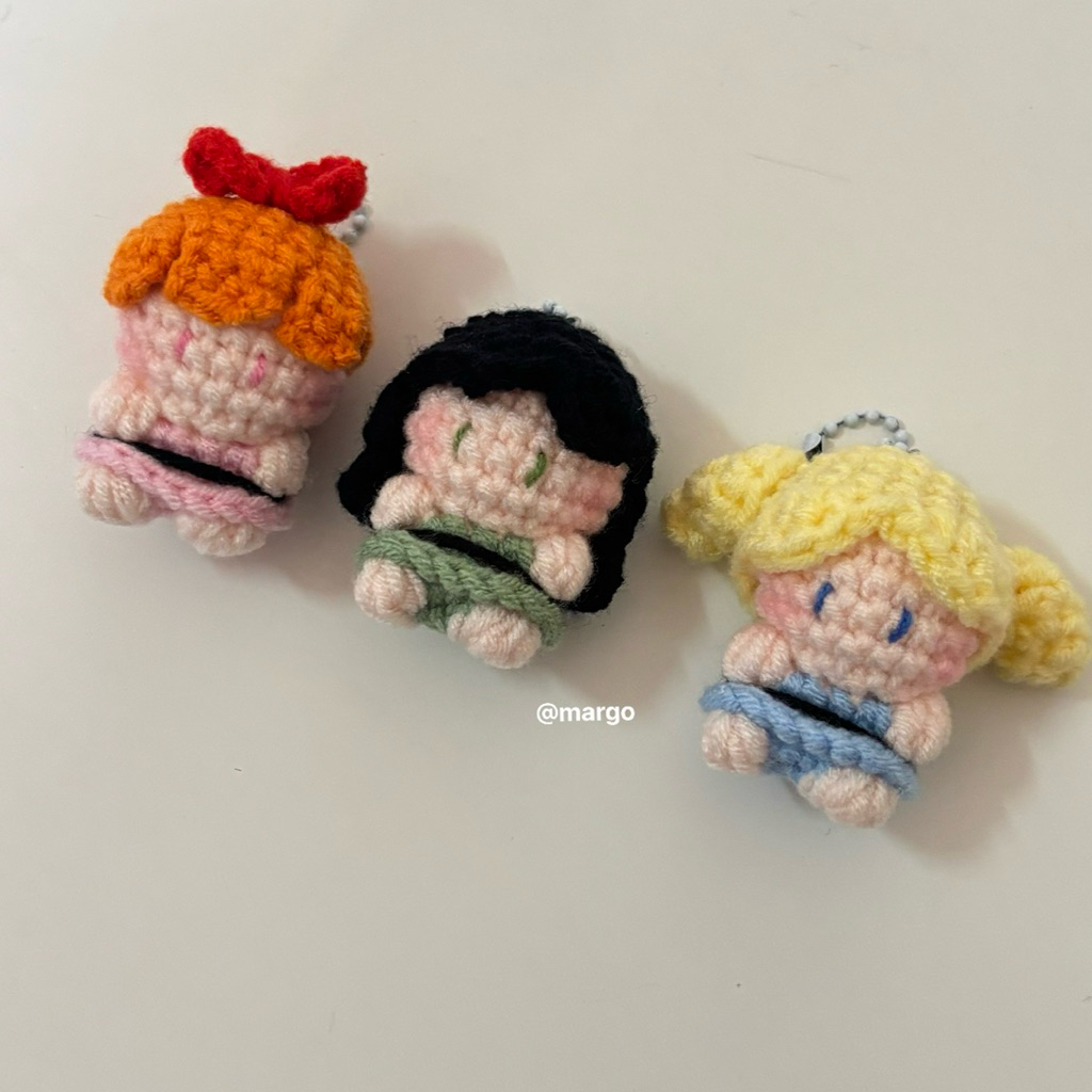 Móc khóa Powerpuff Girl ️ Powerpuff Girls Wool
