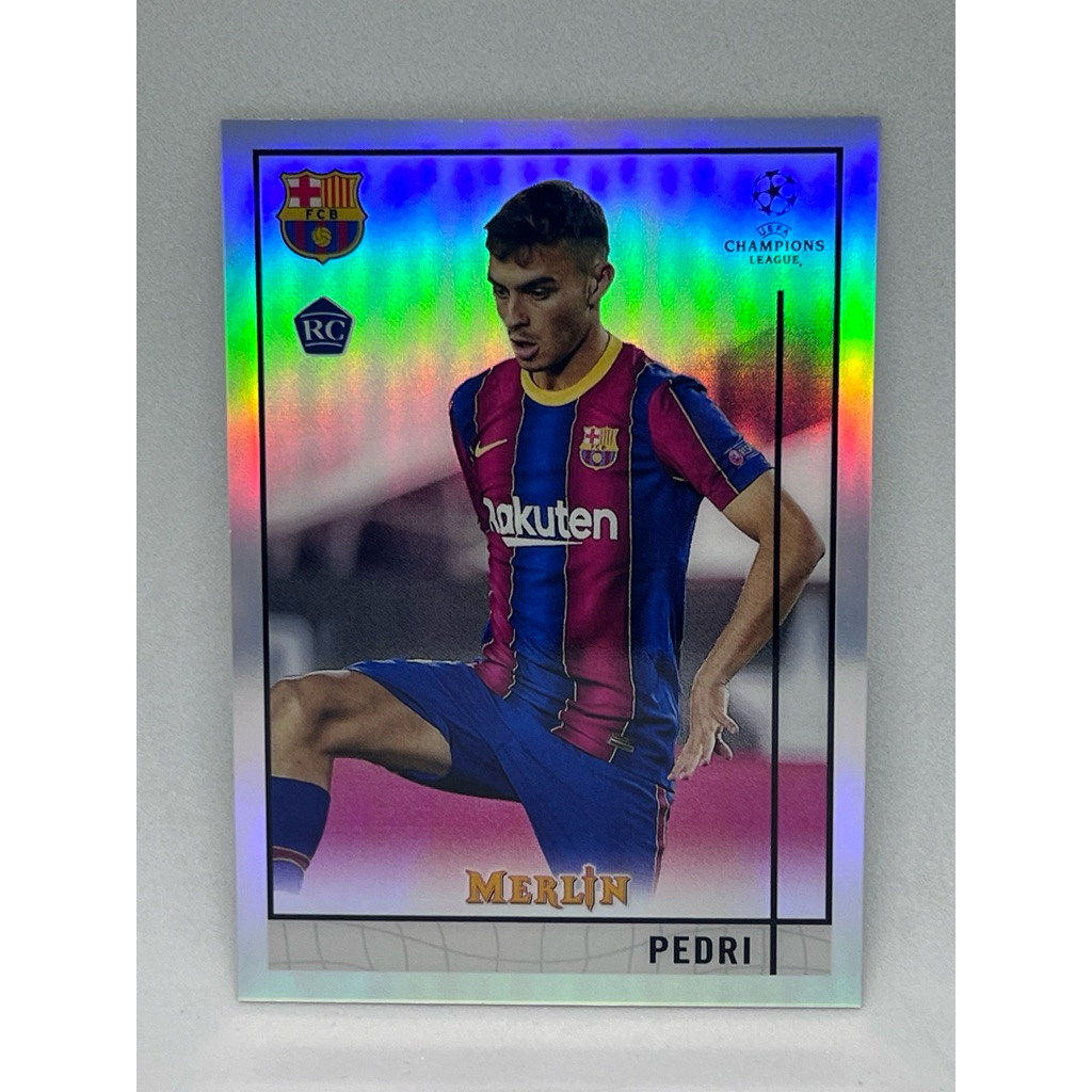 Bộ khúc xạ Topps 2020 Football Card-2021 Merlin Soccer Pedri (RC)