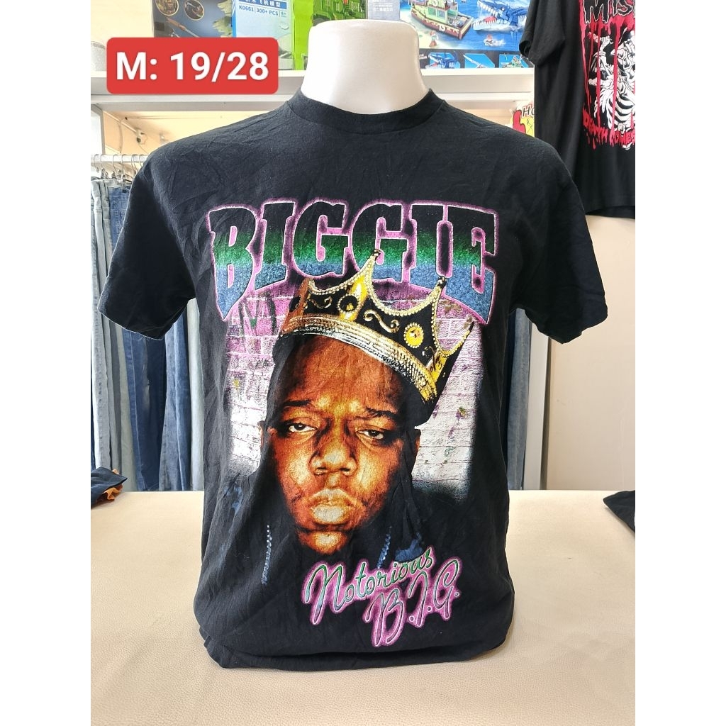 Áo sơ mi cổ điển Rap-tee BIGGIE (Size M)