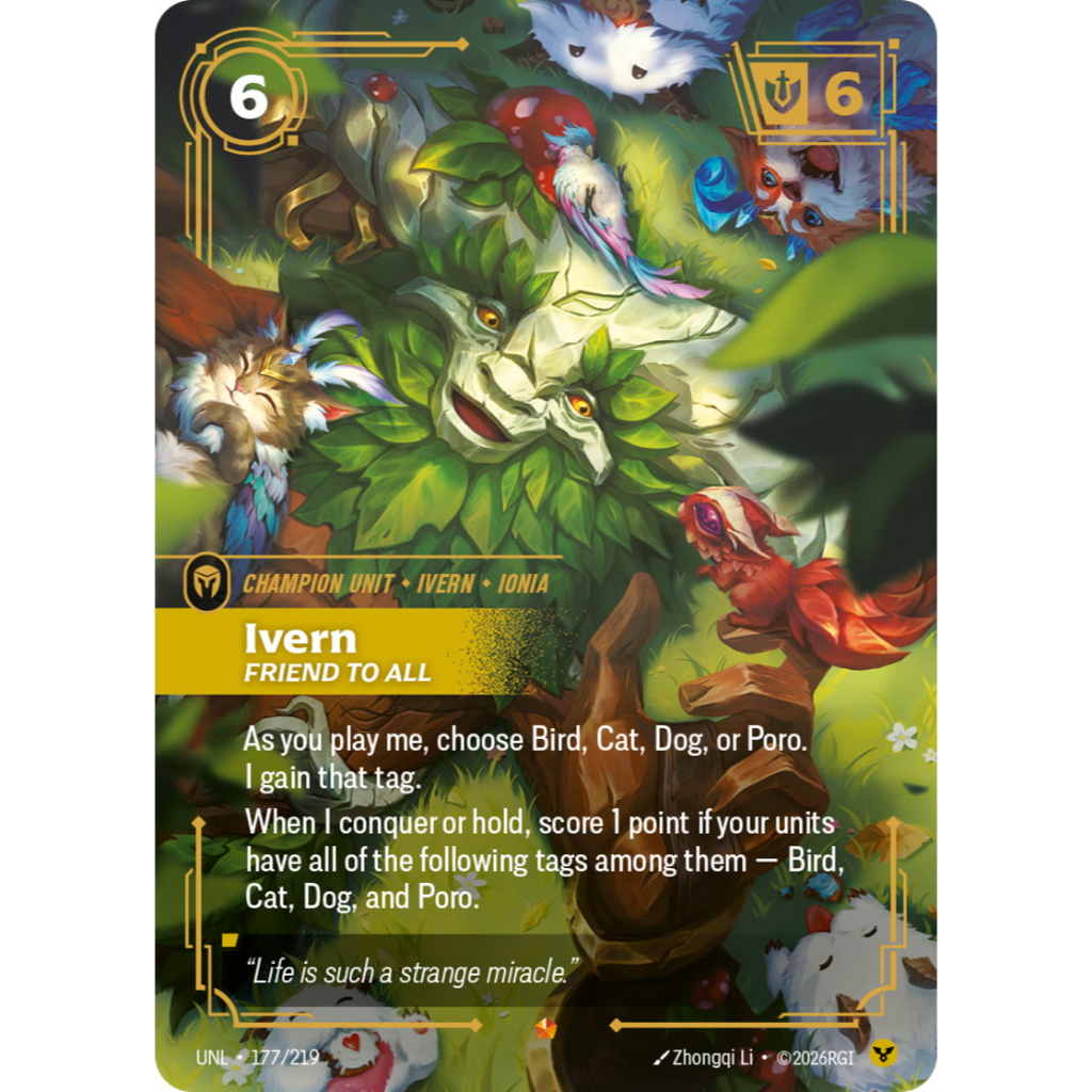 RiftBound UNL 177 / 219 Ivern - Friend to All (Lá)
