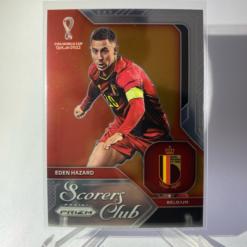 Thẻ bóng đá EDEN HAZARD BELGIUM CLUB PANINII PRIZM 2022