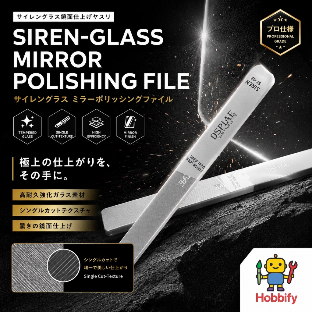 DSPIAE Siren-glass Gương Đánh Bóng Tập Tin Mô Hình Thủy Tinh Gunpla Loại Bỏ Trầy Xước Cổng Mark