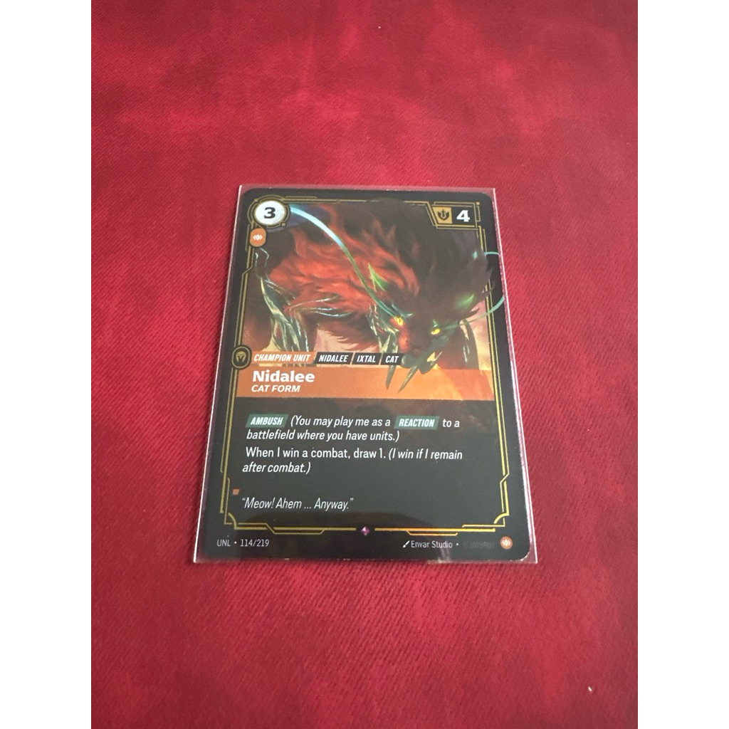 Nidalee-Cat Form Riftbound: Liên Minh Huyền Thoại TCG Từ Series Unleashed
