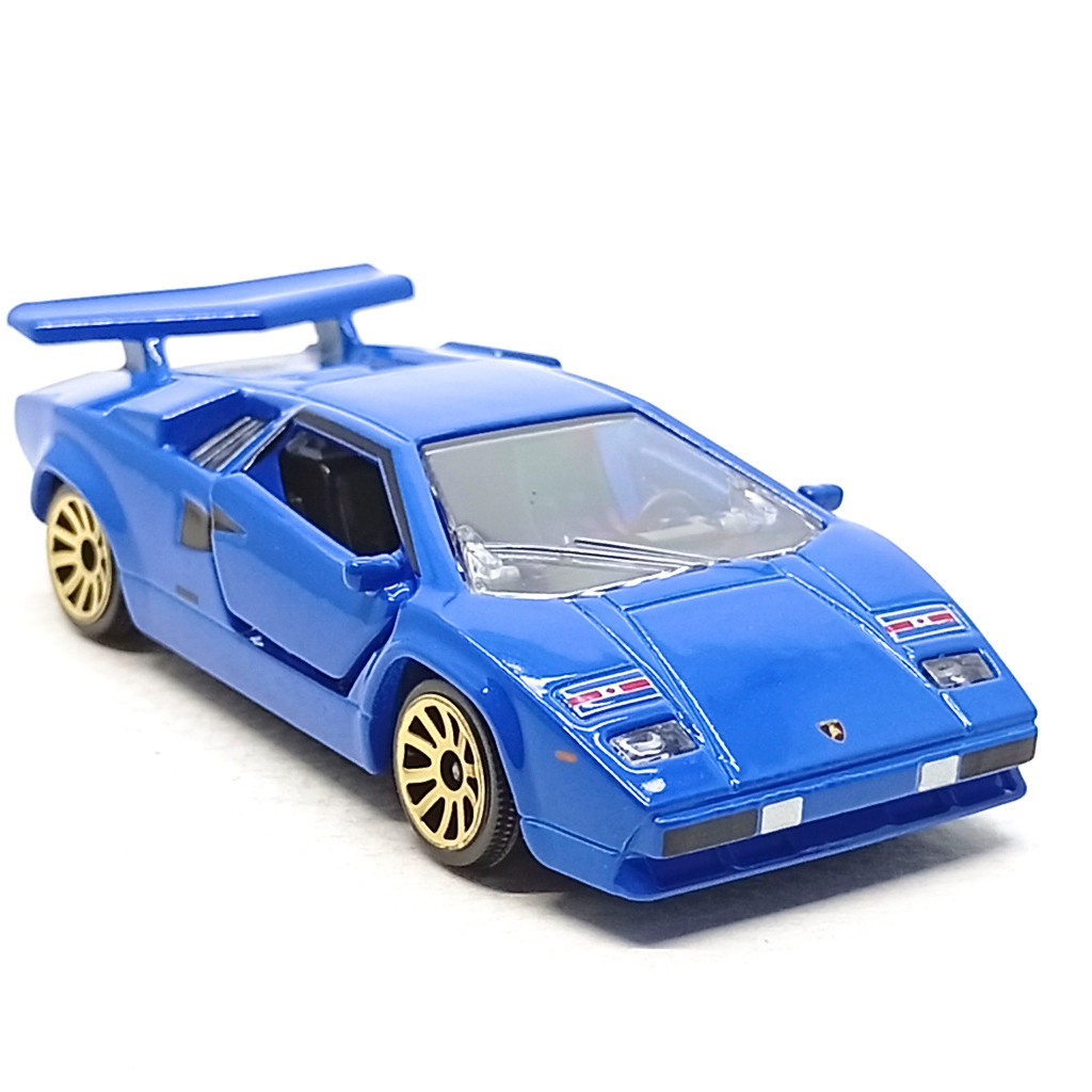 Majorette Lamborghini Countach LP400 Blue Wheel Type 5UG Tỉ lệ 1 / 56 (8 cm) Không có gói
