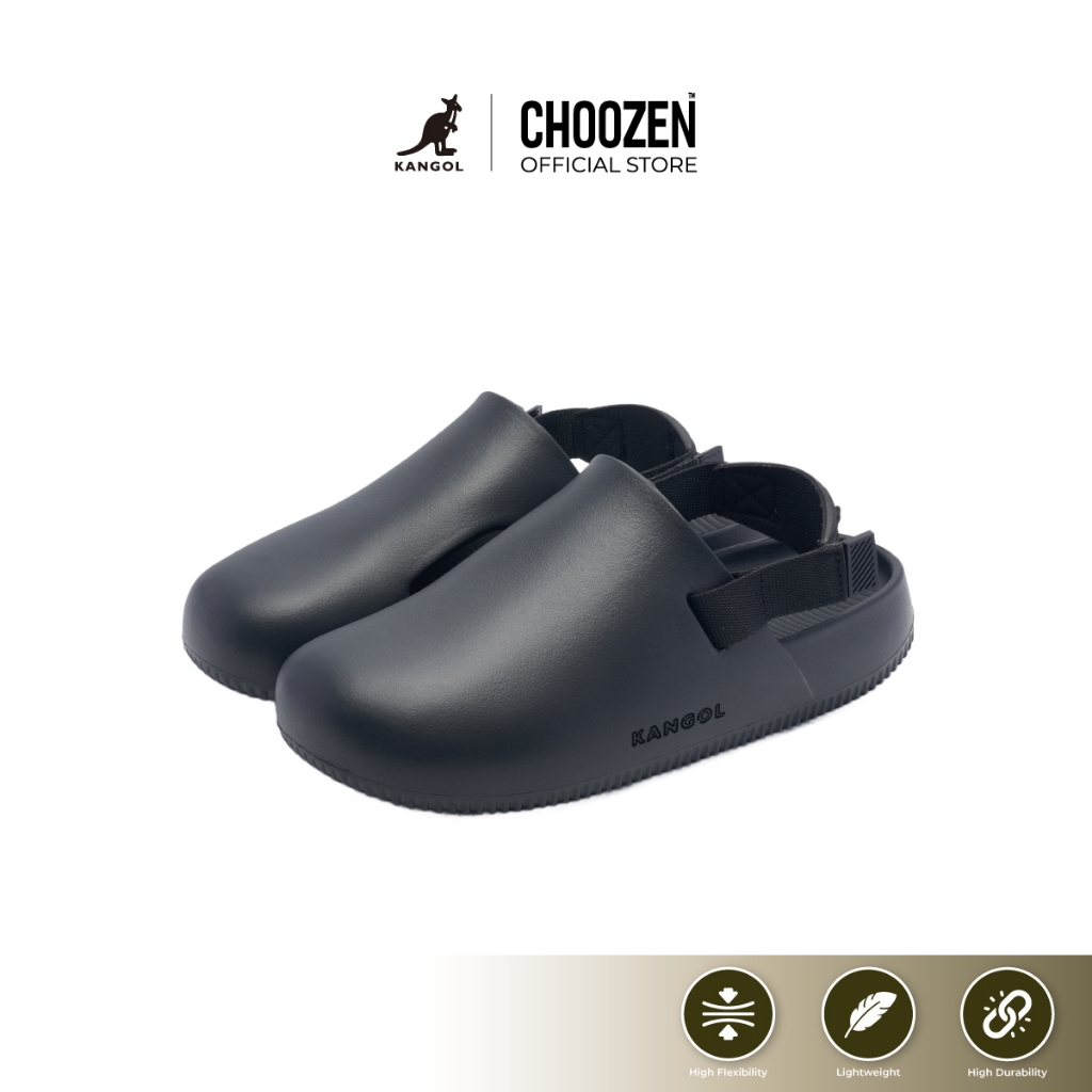 Giày thông thường Kangol Dép chống nước có dây đeo thoải mái khi đeo unisex Đen Kaki 64551671