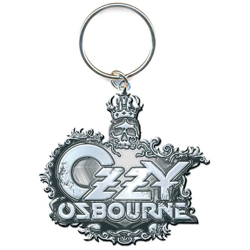 OZZY OSBOURNE KEYCHAIN CREST LOGO Pattern Giấy phép đích thực Vương quốc Anh
