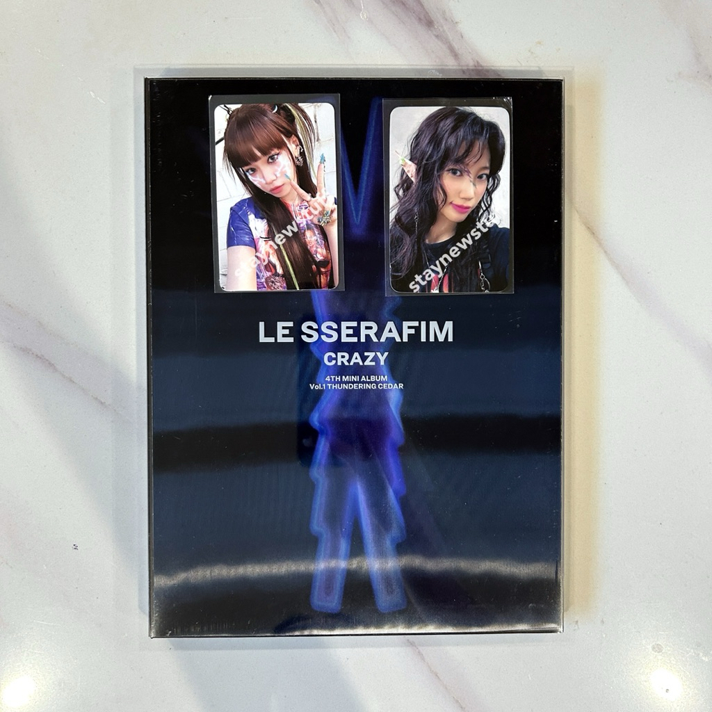Album Cừu LE SSERAFIM-Crazy Chawon pob Card Kazuha
