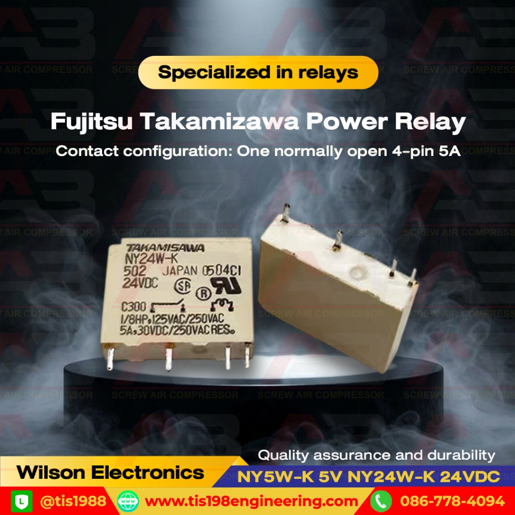 Rơle nguồn TAKAMISAWA Điện NY5W-K 5V NY24W-K 24VDC
